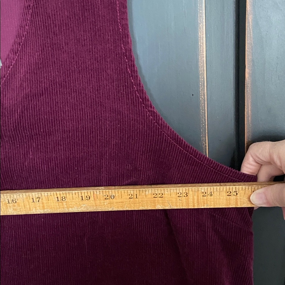 2X Cotton Corduroy Sleeveless Pinafore Dress, NWT - Picture 15 of 17